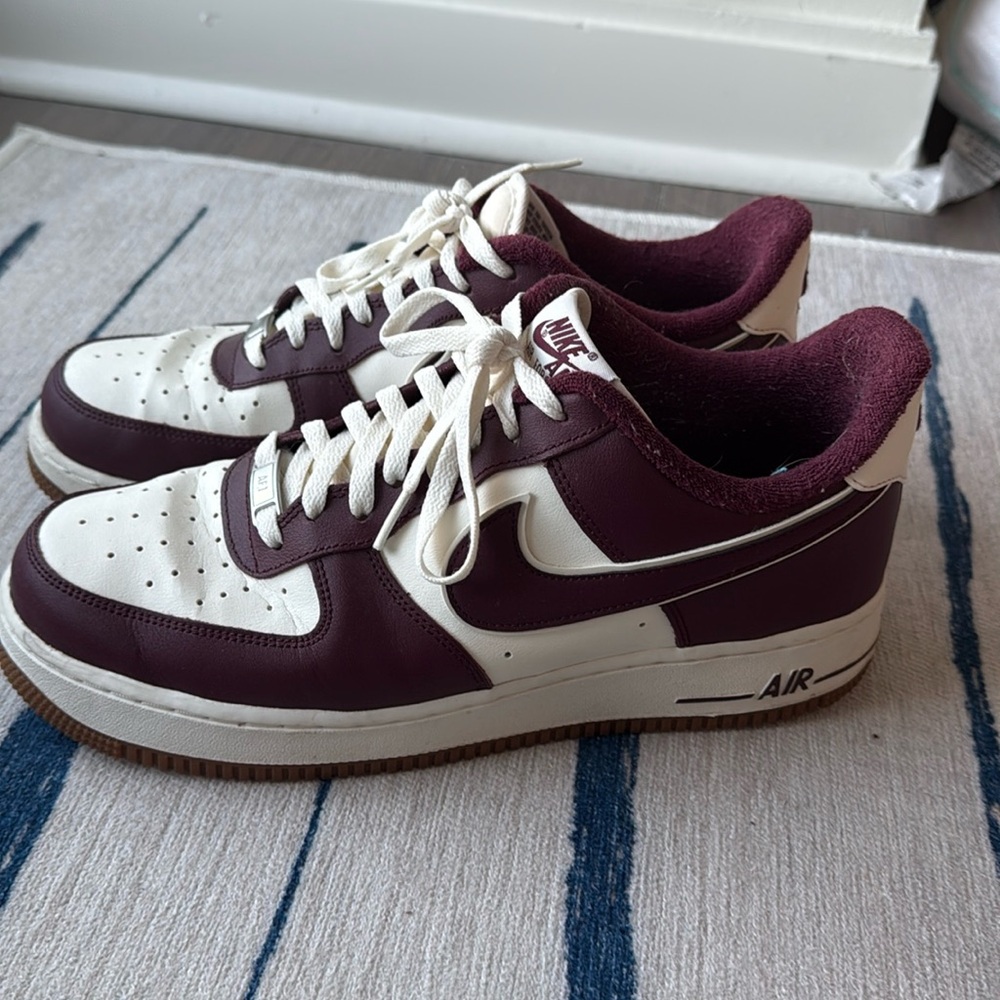 Burgundy Air Force 1